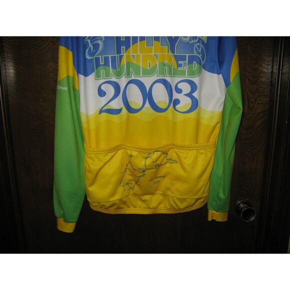 Vomax 2003 Hilly Hundred Cycling Bicycle Zip Front Jersey Mens L Riding USA - Picture 4 of 5